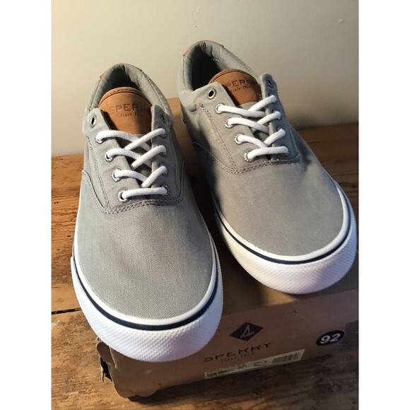NIB Sperry Striper II CVO SW Grey Men’s 10.5 STS22045 - Picture 1 of 6